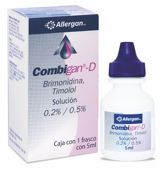 Combigan D, Solución oftálmica, 5 ml.