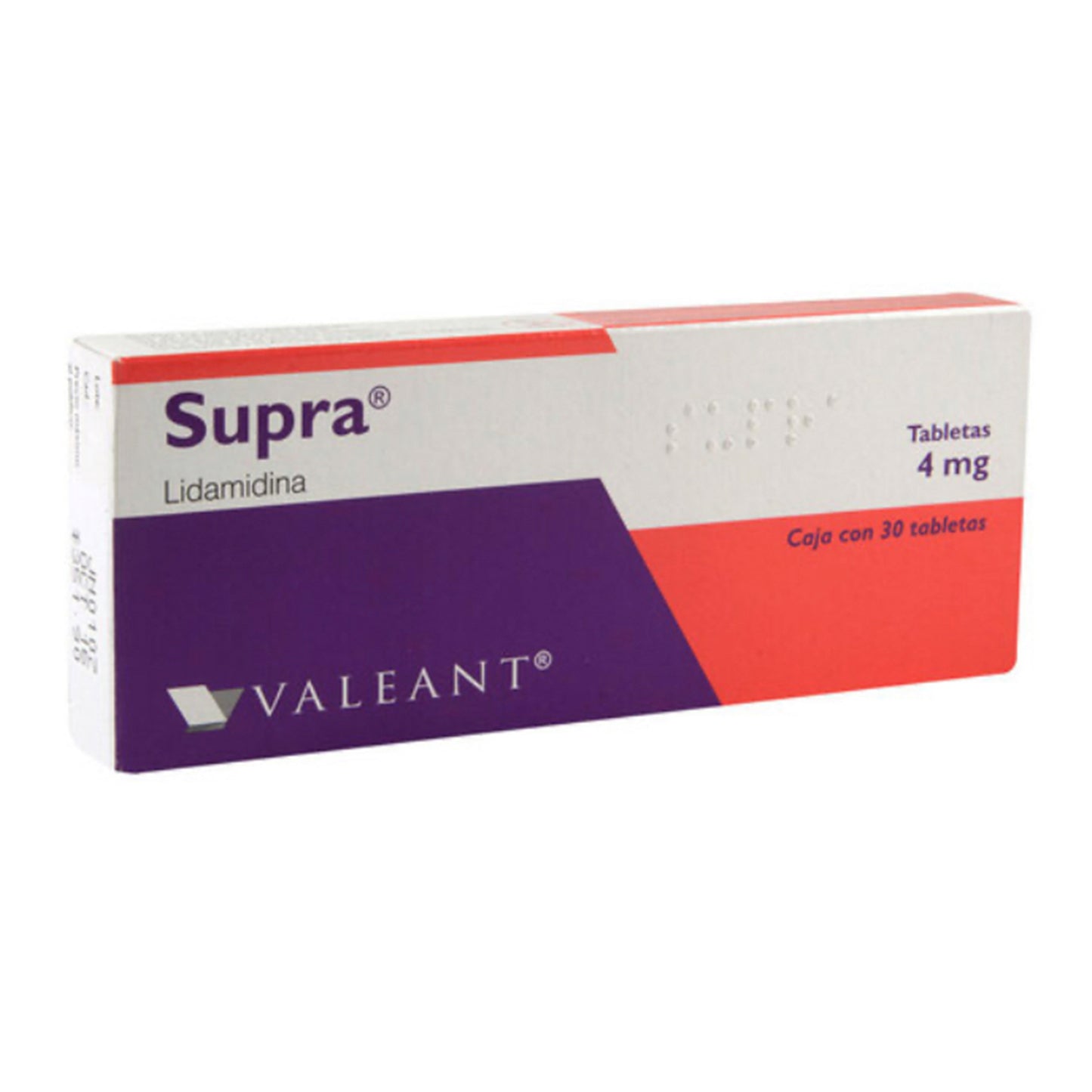 Supra 4 mg con 30 Tabletas.
