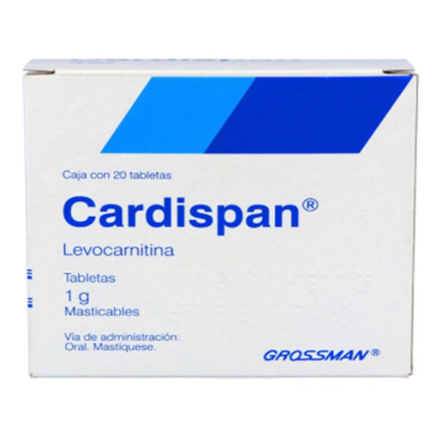 Cardispan 1 g, 20 Tabletas Masticables.