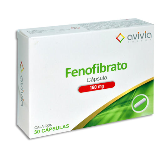 FENOFIBRATO AVIVIA 160 mg. 30 CAPSULAS