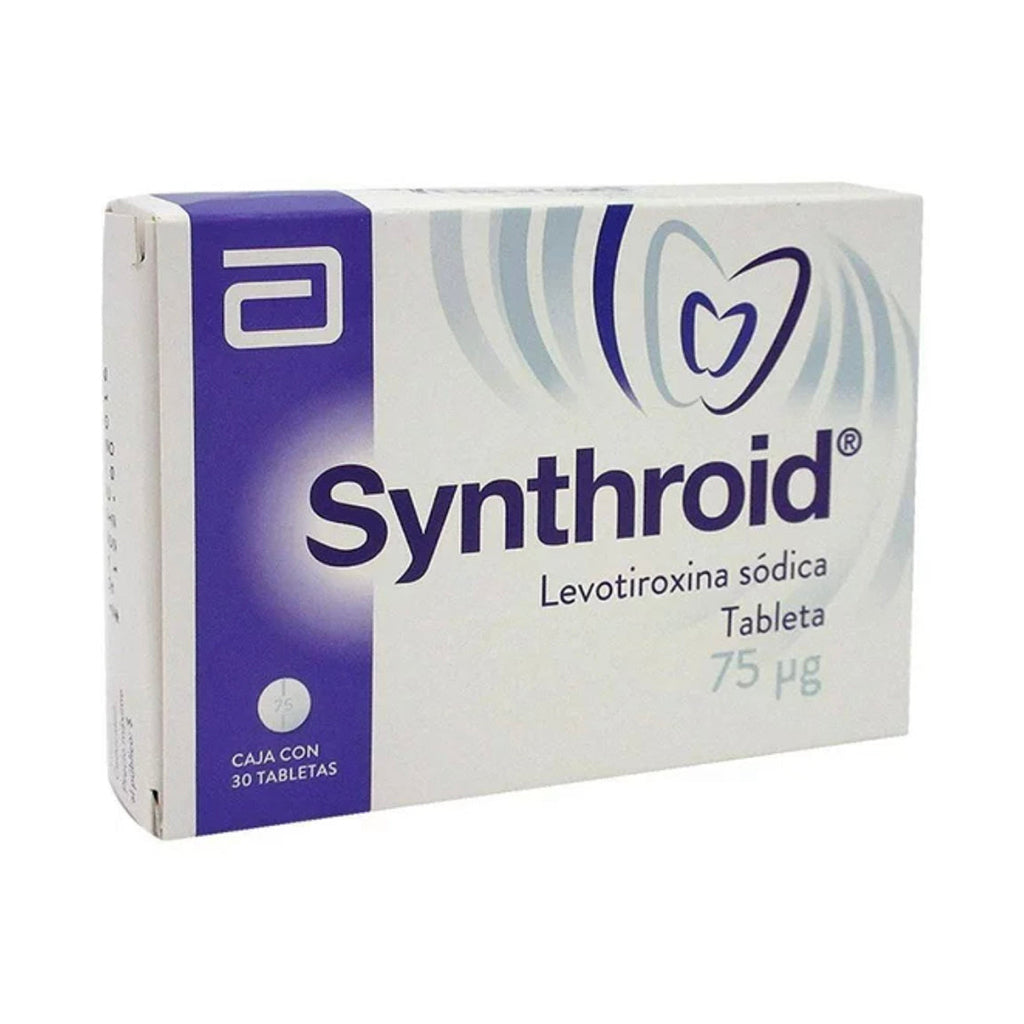 Sinthroyd 75 ug, Caja con 30 tabletas.