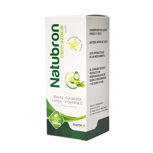 Jarabe Natubron, CERO AZÚCAR , FRASCO DE 240 ml.