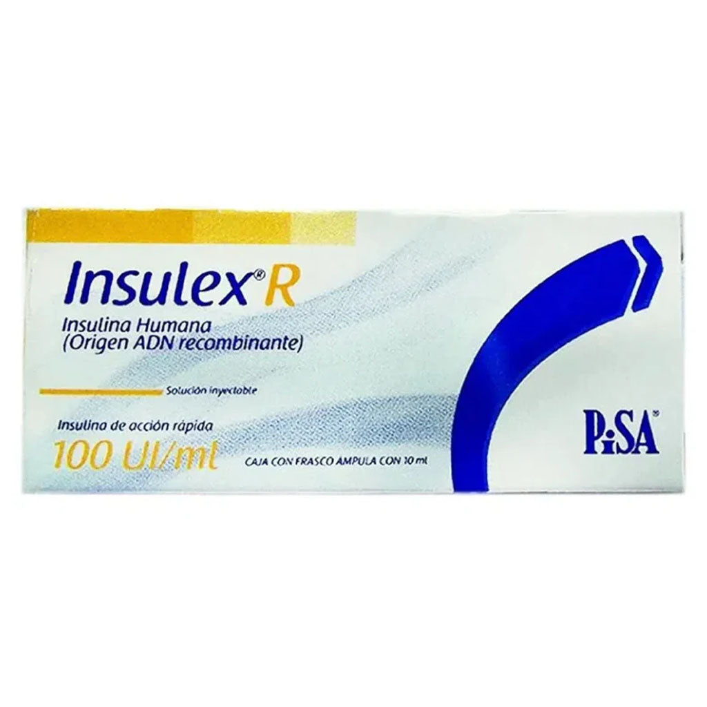 Insulex® R ,Insulina Humana (Origen ADN recombinante), 100 UI / mL