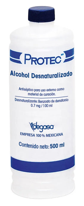 Alcohol Desnaturalizado Protec 500 ml.