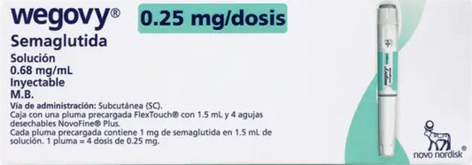 Wegovy FlexTouch 1.5ml (0.25 mg), 1 pluma.