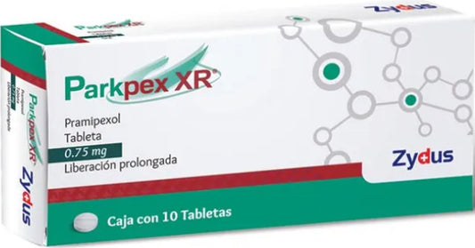 Parkpex XR .75, caja con 10 tabletas.