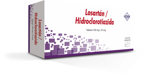 LOSARTAN/HIDROCLOROTIAZIDA 100/25mg. 15 TAB. ULTRA