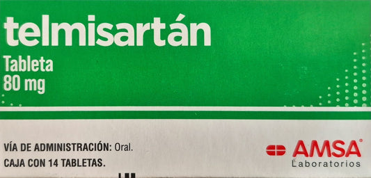 TELMISARTAN 80mg. 14 Tab. AMSA