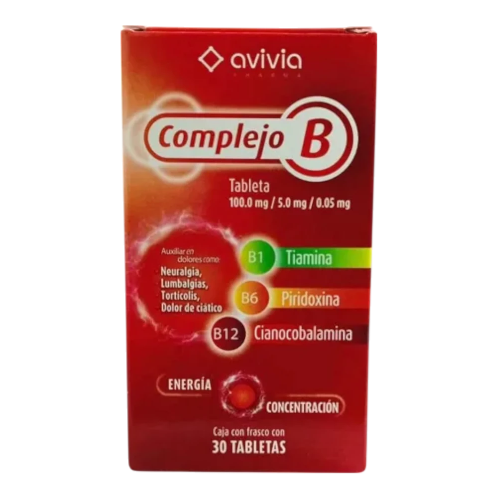 Complejo B marca avivia 30 Tabletas