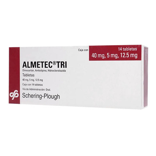 ALMETEC TRI 40/5/12.5 mg, 14 tabletas.