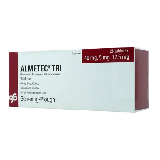 ALMETEC TRI 40/5/12.5 mg, 28 tabletas.