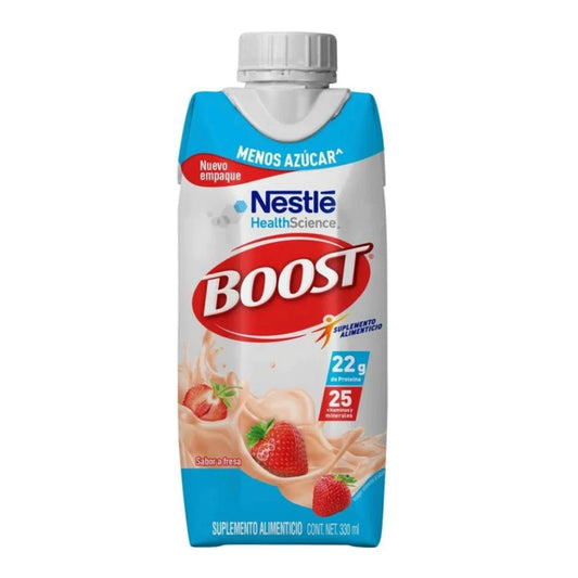 Suplemento Alimenticio Boots Menos Azúcar Fresa 330 ml