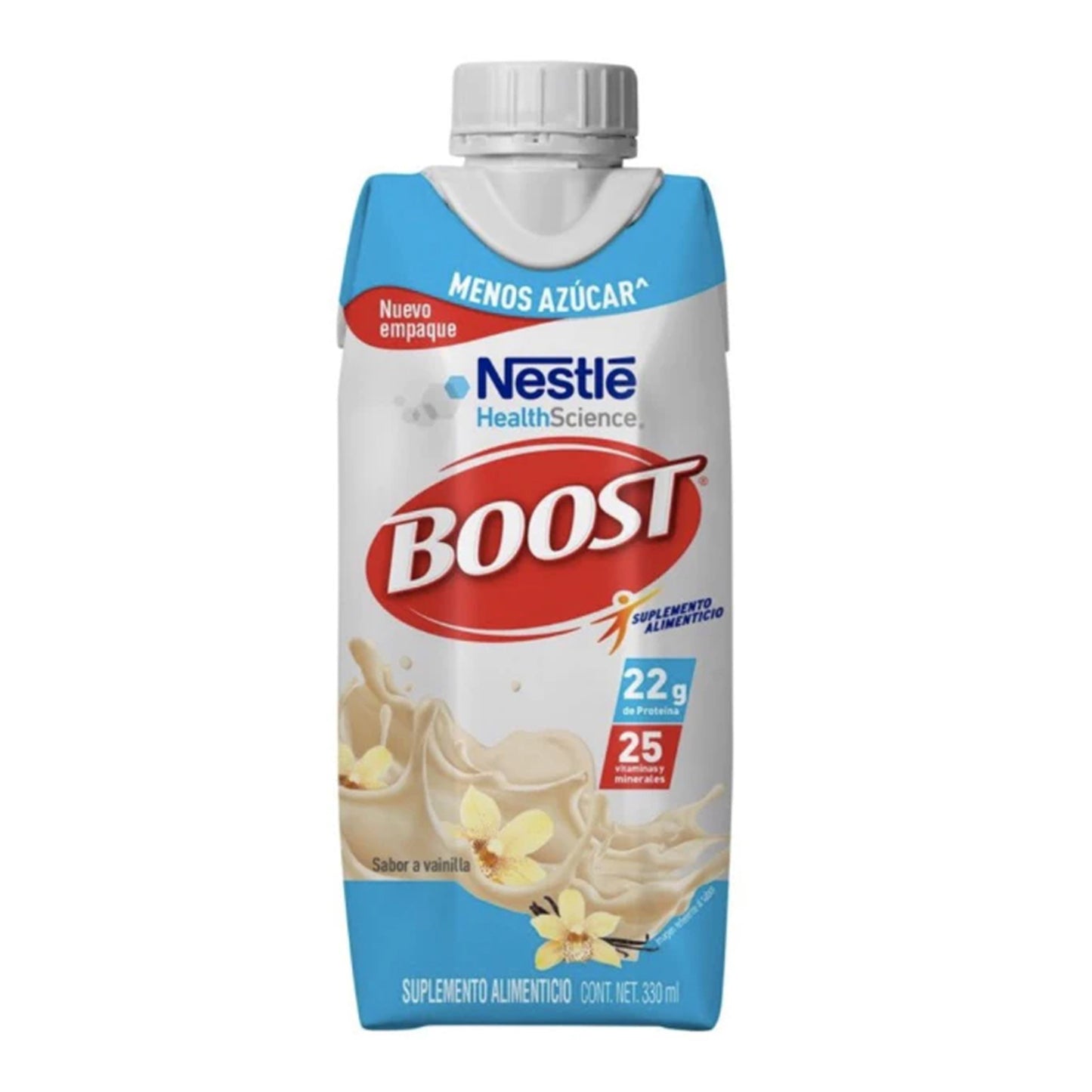 Suplemento Alimenticio Boost Menos Azúcar Vainilla 330 ml.
