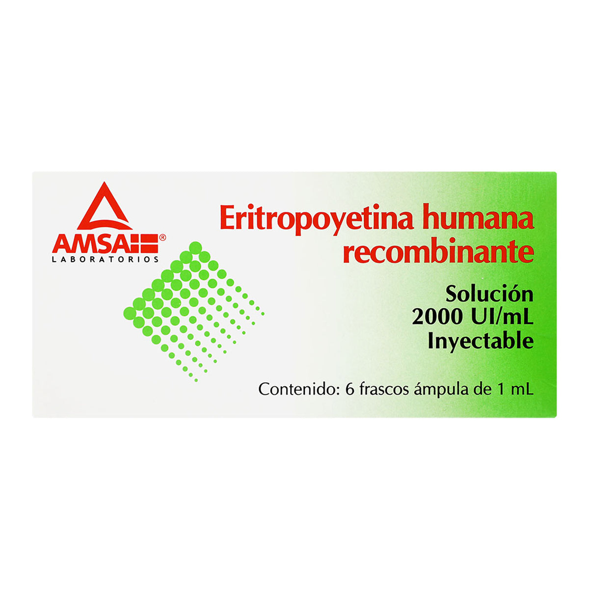 Eritropoyetina Humana Recombinante 2000 UI/ mL Inyectable