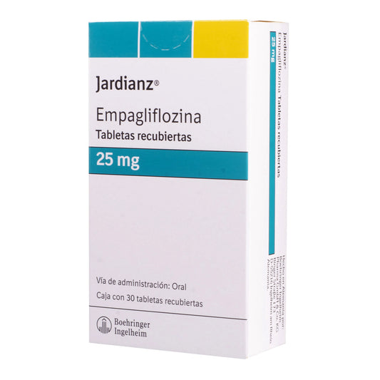 Jardianz 25 mg, 30 tabletas recubiertas.