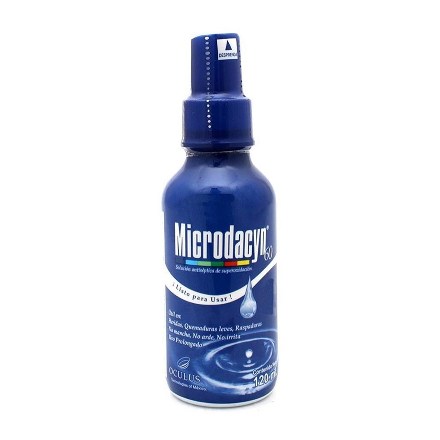 Solución antiséptica de superoxidación, marca Microdacyn®, 120 ml