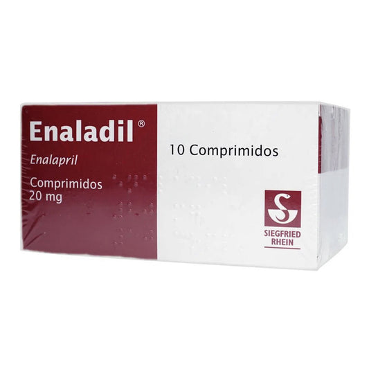 Enaladil 20 mg, 10 comprimidos 3 cajas.