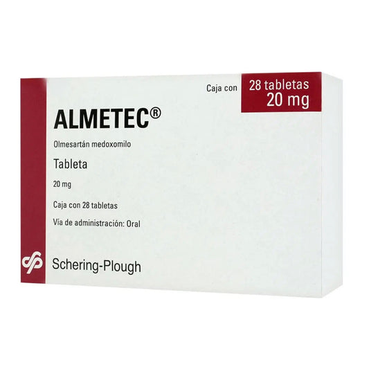 Almetec 20 mg, oral 28 tabletas.