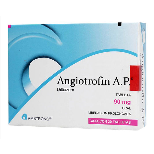 Angiotrofin  AP 90 mg. Oral, 20 Tabletas.