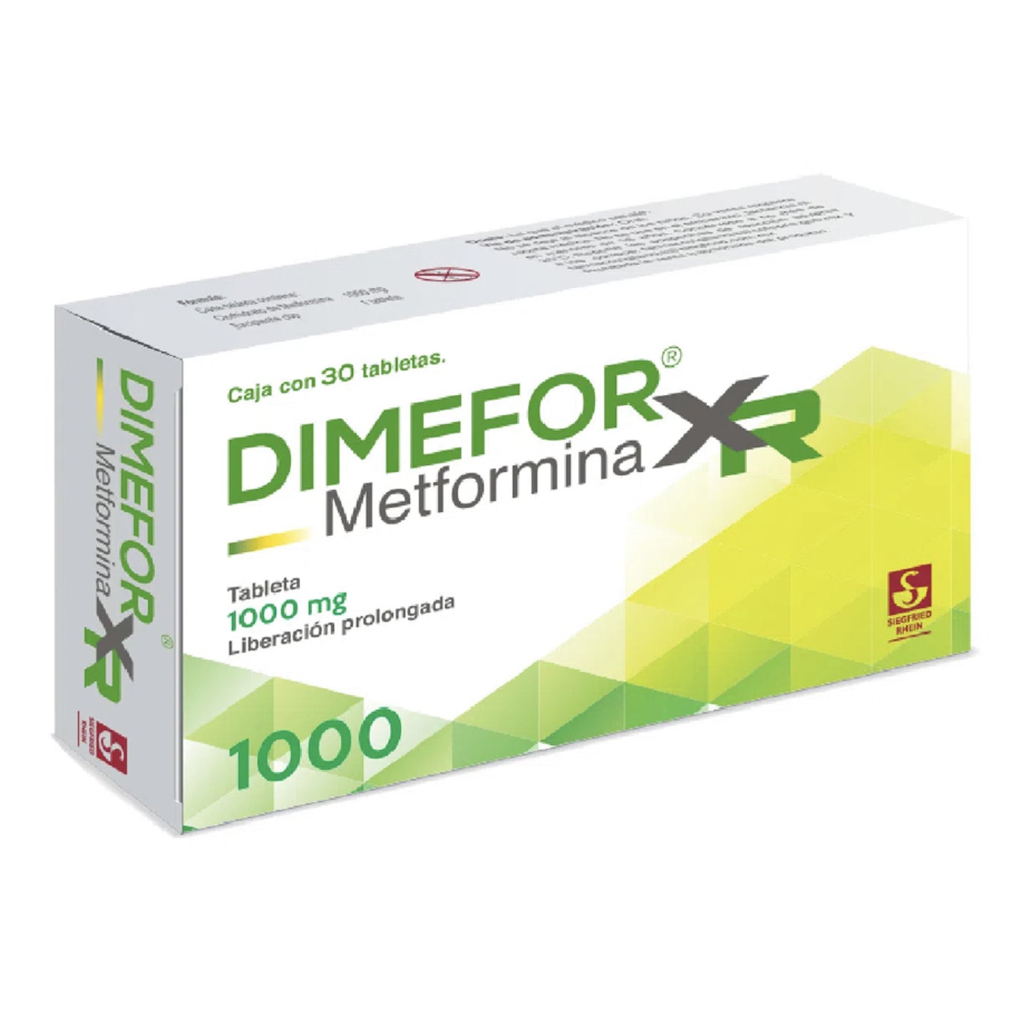 Dimefor XR 1000 mg, 30 tabletas