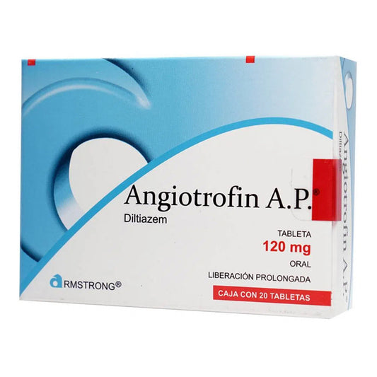 Angiotrofin AP 120 mg, 20 tabletas.