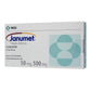 Janumet 50/500 mg, con 28 comprimidos. Sitagliptina/metformina