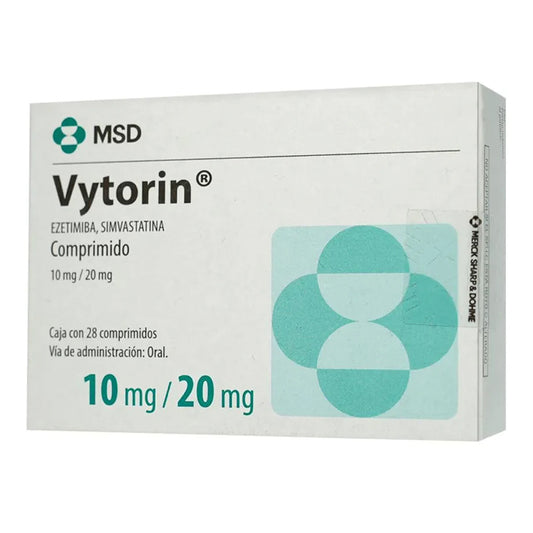 Vytorin 10/20 mg, 14 comprimidos.