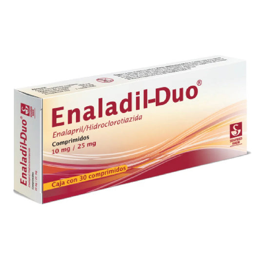 Enaladil Dúo 10/25 mg, 30 comprimidos.