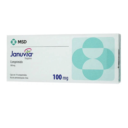 Januvia 100 mg, 14 comprimidos.