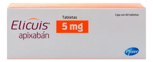 ELICUIS (Apixabàn)  5mg  60 tabletas.
