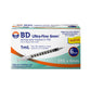 BD Ultra-Fine Jeringas de insulina de 1 ml y aguja integrada, de 31 G y 13 mm.