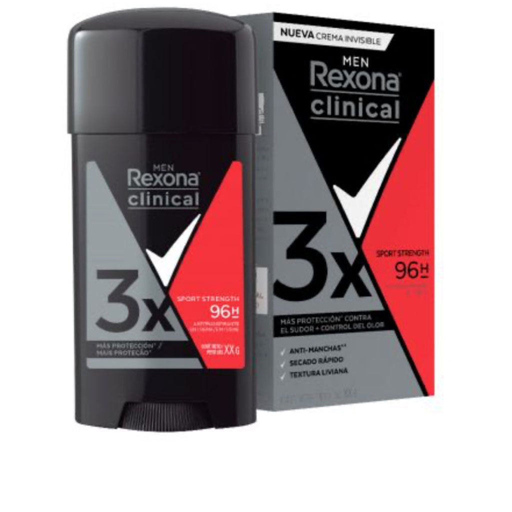 Rexona Clinical Sport Strength antitranspirante en crema para hombre, 58 gr.