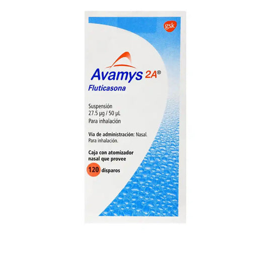 Avamys 2A, Fluticasona, suspensión nasal, 120 dosis.
