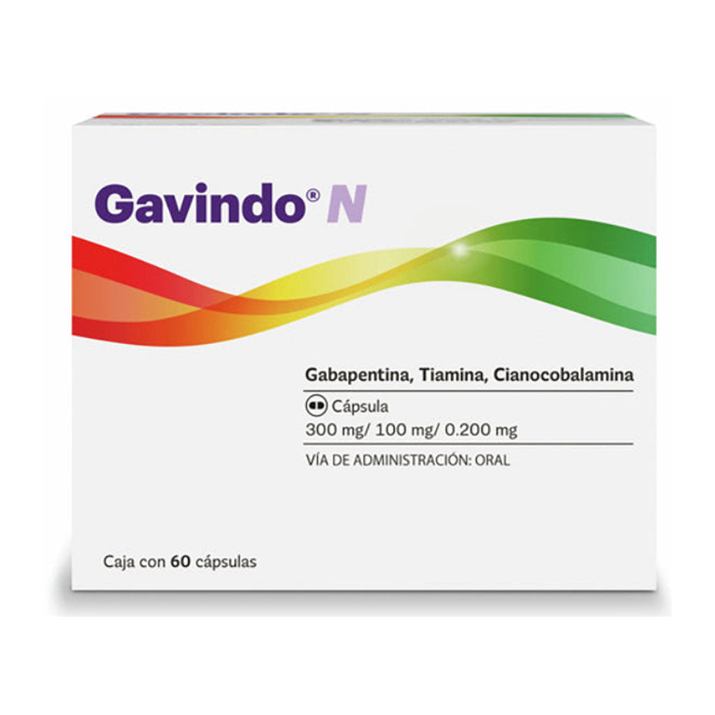 Gavindo N, caja con 60 capsulas.