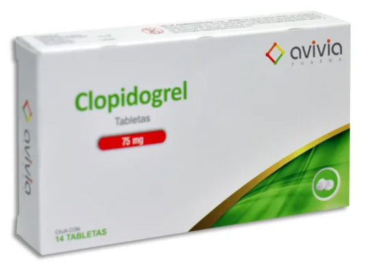 Clopidogrel 75 mg 28 tabs. Avivia.