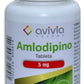 Amlodipino 5 mg, frasco con 100 tabletas AVIVIA.