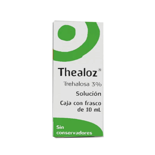 Thealoz 3% Solucion oftalmico, caja con frasco 10 ml.