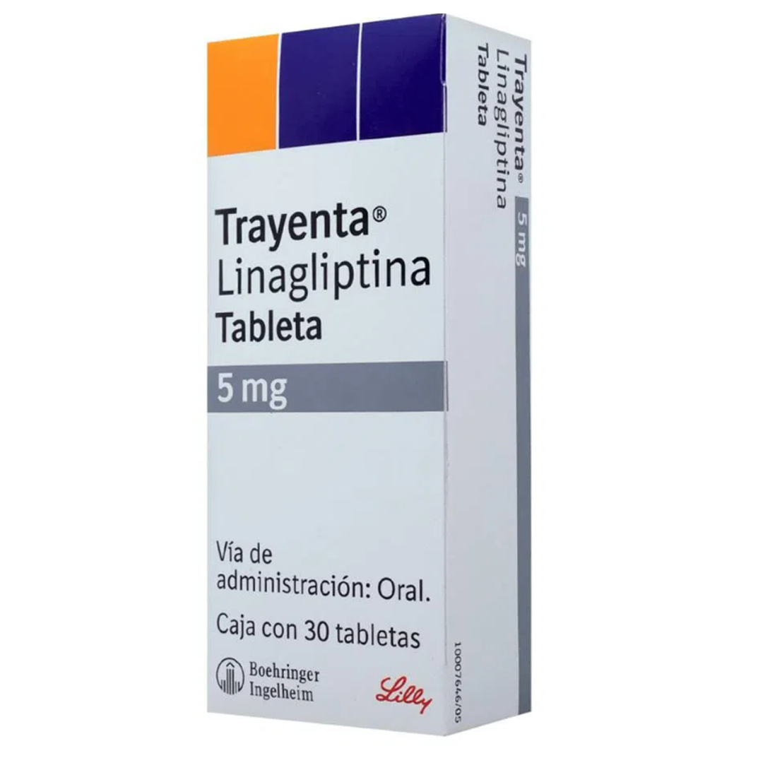 Trayenta®, 5 mg, 30 tabletas, Linagliptina.