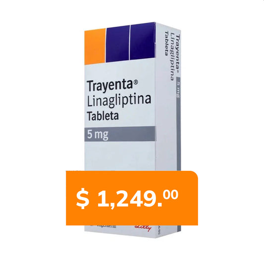 Trayenta®, 5 mg, 30 tabletas, Linagliptina.