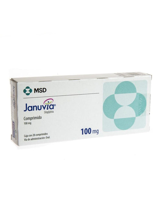 Januvia 100 mg, 28 comprimidos.