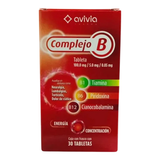 Complejo B marca avivia 30 Tabletas