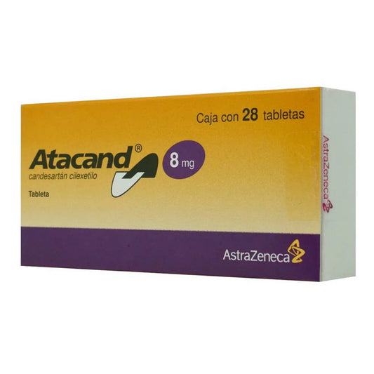 Atacand 8 mg, Oral, 28 Tabletas.