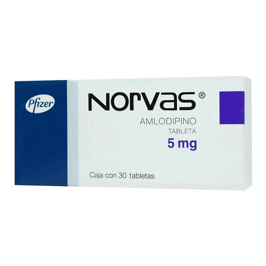 Norvas 5 mg, 30 tabletas.
