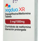 Xigduo XR 5/1000 mg, Caja con 28 tabletas.