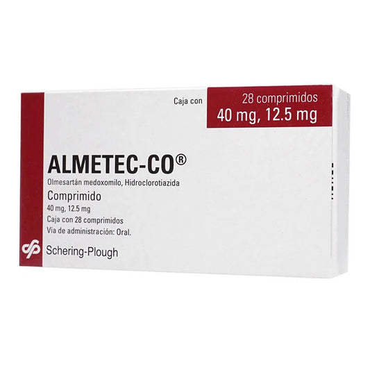 Almetec-Co 40/12.5 mg, 28 comprimidos oral.