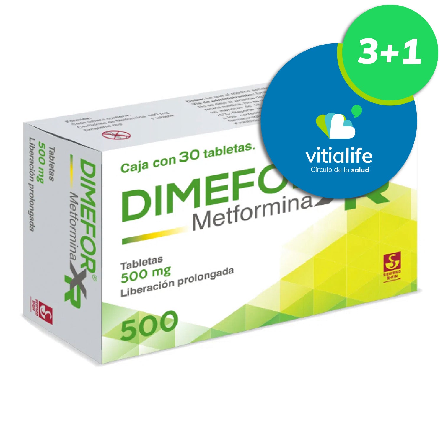 Metformina 500 Mg 30 Tabletas Precio