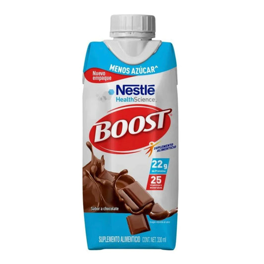 Suplemento Alimenticio Boost  Menos Azúcar Chocolate 330 ml.