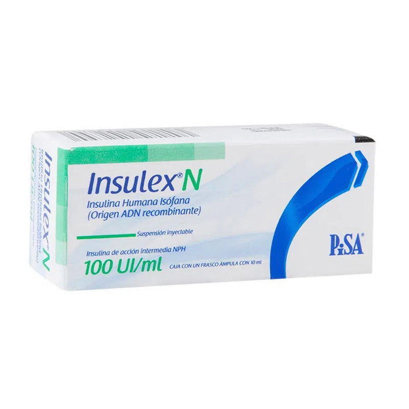 Insulina Humana Isófana (Origen ADN recombinante), marca Insulex® N, 100 UI / mL