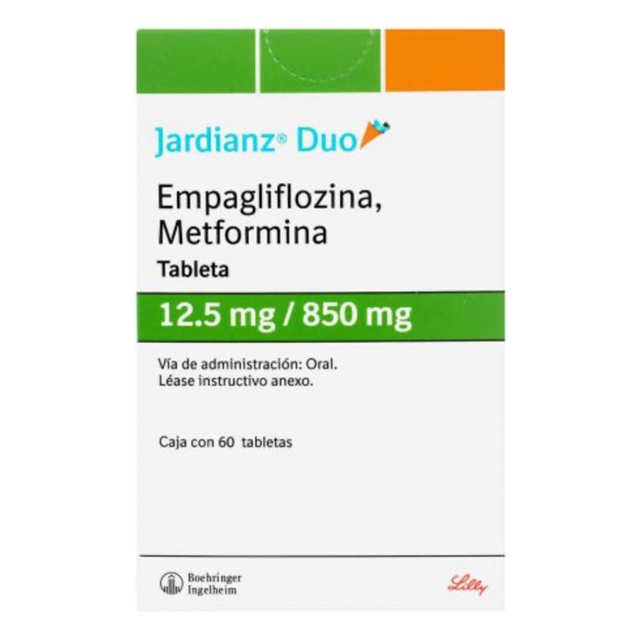 Jardianz Duo 12.5/850mg 60 tabletas