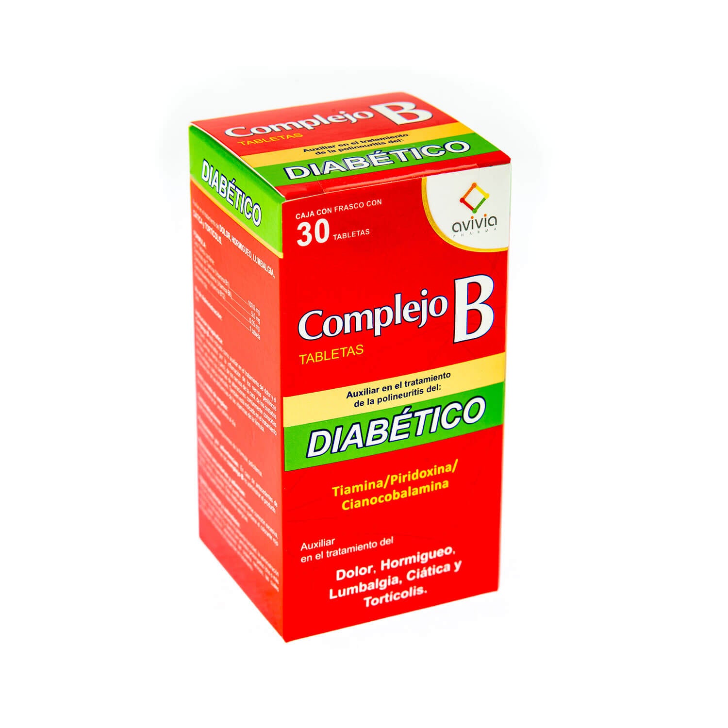 Complejo B, Marca Avivia, 30 Tabletas – Vitialife